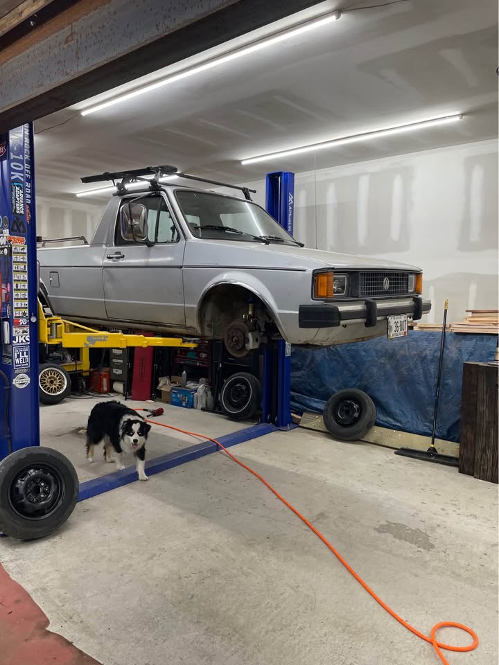 Rabbit Truck on a Lift